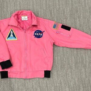 Aeromax Jr. Flight / NASA / Space Jacket, Pink, Kids Size S  Ages 6-9